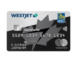 WestJet RBC World Elite Mastercard credit card
